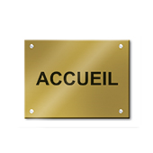 Plaque à graver en plexi - Format 30 x 20 cm pour 1 ligne de texte