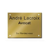 Plaque à graver en plexi - Format 30 x 20 cm pour 3 lignes de texte