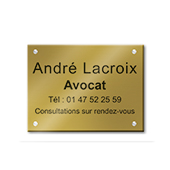 Plaque à graver en plexi - Format 30 x 20 cm pour 4 lignes de texte