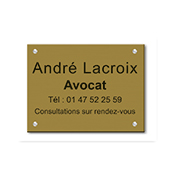 Plaque personnalisable 4 lignes - Format 30 x 20 cm