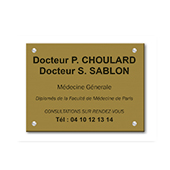 Plaque personnalisable 6 lignes - Format 30 x 20 cm