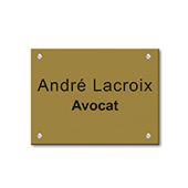 Plaque personnalisable 2 lignes - Format 36 x 20 cm