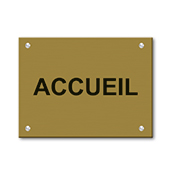 Plaque personnalisable 1 ligne - Format 40 x 30 cm