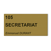 Plaque personnalisable 3 lignes - Format 20 x 10 cm